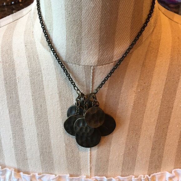 HAMMERED COIN Drop Necklace! - Picture 1 of 12